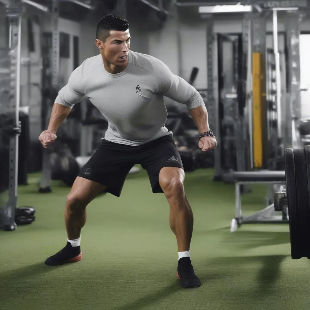 Ronaldo ở đâu: Hình ảnh Ronaldo tập luyện cực kỳ năng nổ