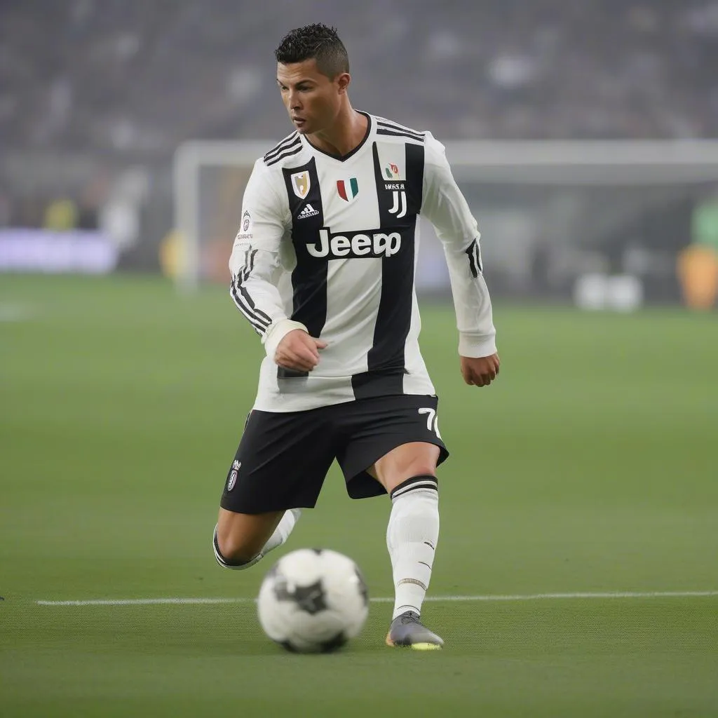 Ronaldo ghi bàn từ chấm penalty cho Juventus