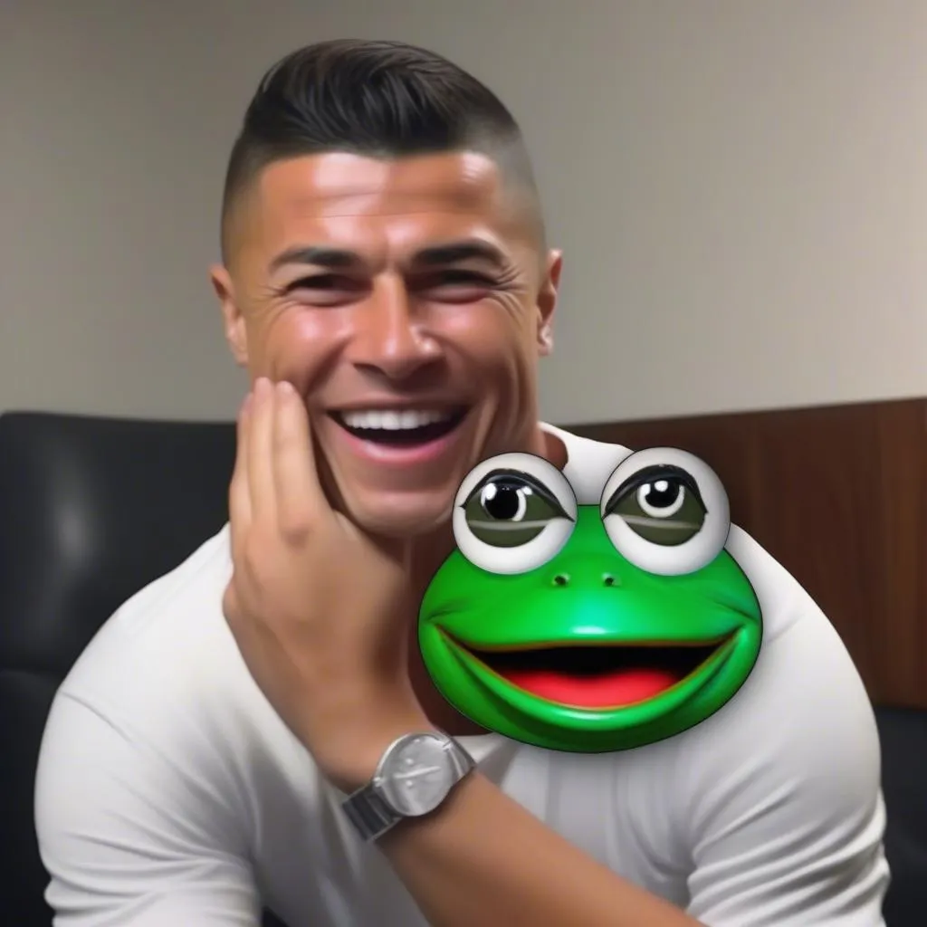 Ronaldo Pepe Laughing meme: Hình ảnh hài hước lan truyền chóng mặt trên mạng xã hội