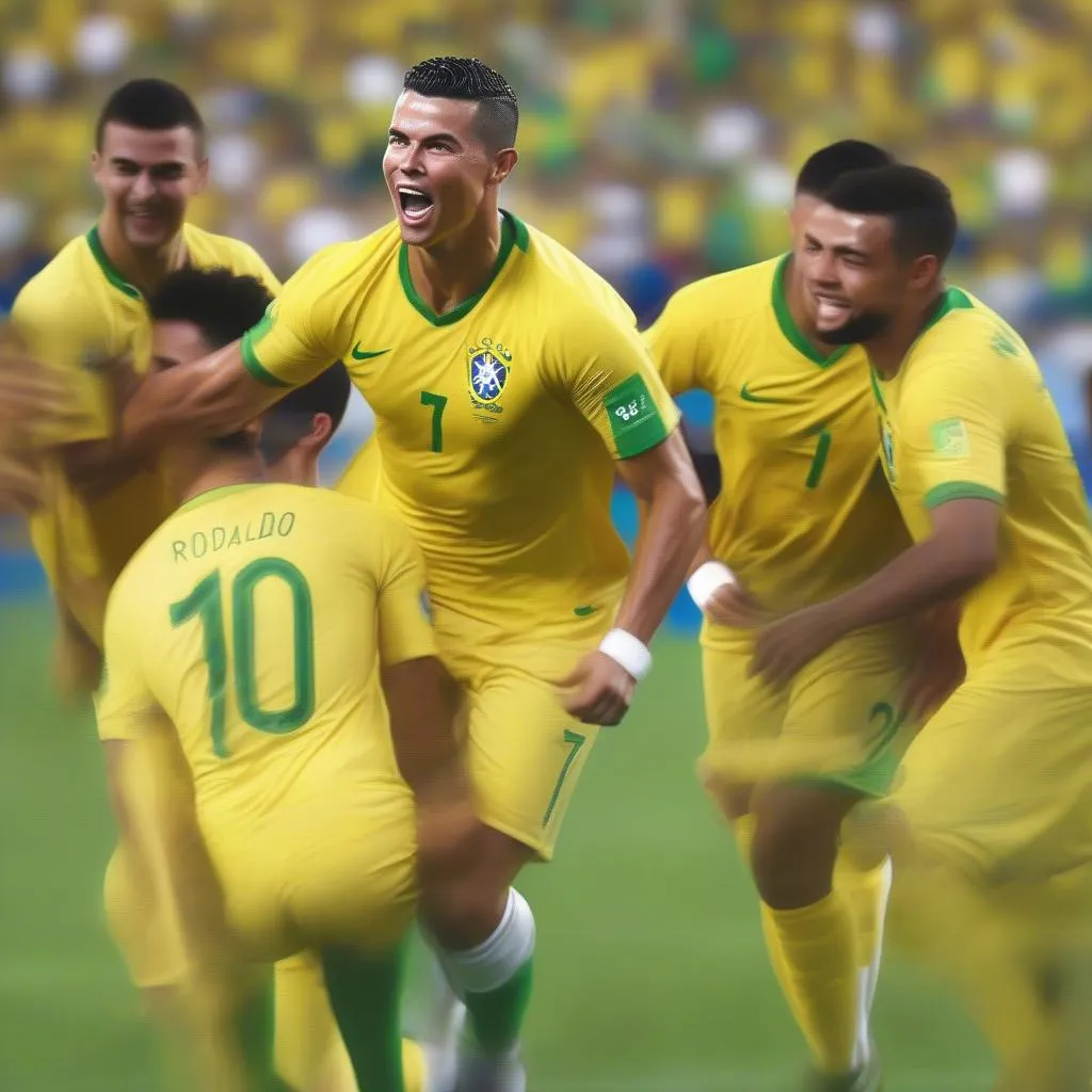 ronaldo pes 2012 doi tuyen brazil