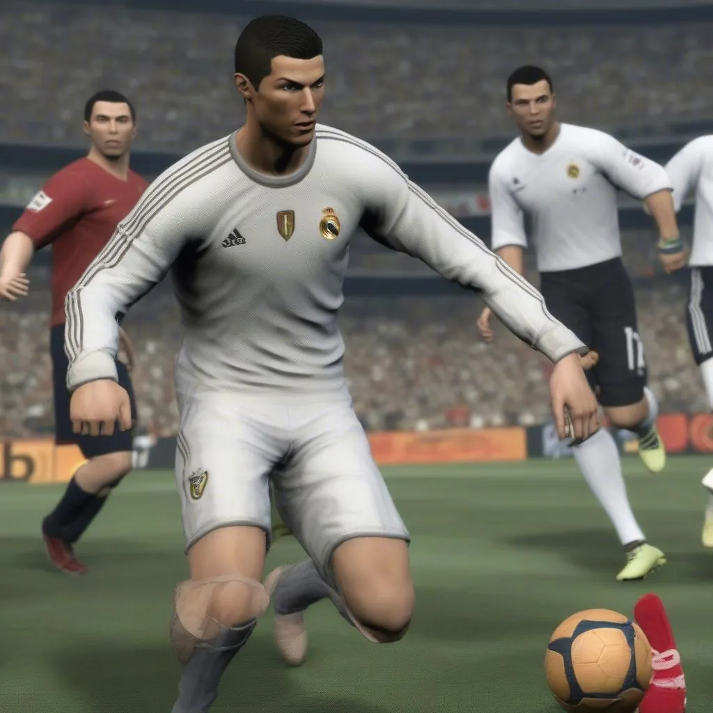 Cristiano Ronaldo as a PES legend