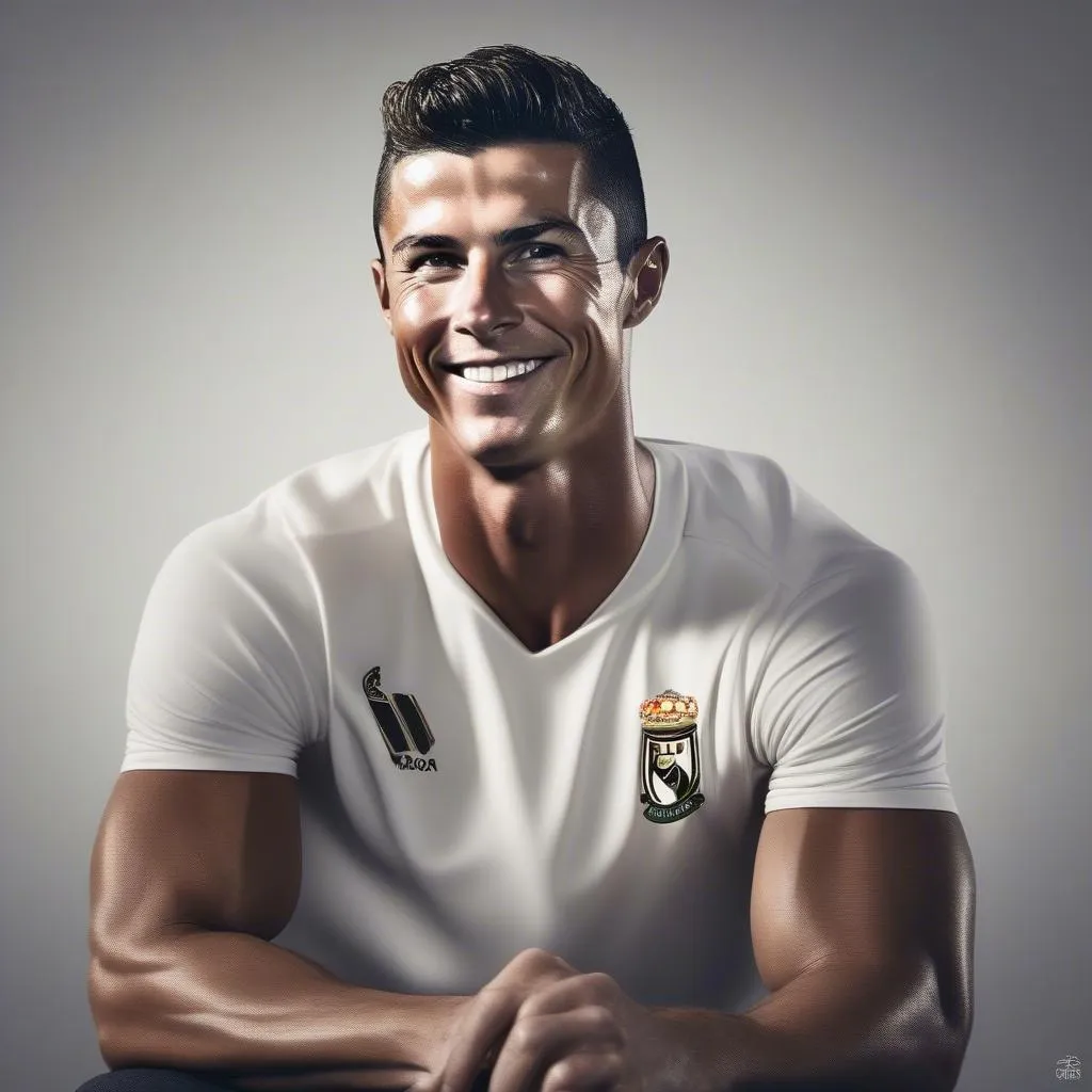 Nụ cười tỏa nắng của Cristiano Ronaldo trong bức ảnh profile toát lên vẻ đẹp trai và thu hút