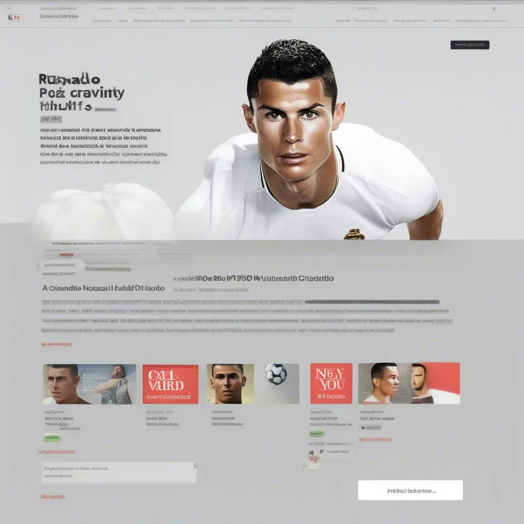 Banner quảng cáo Ronaldo PSD