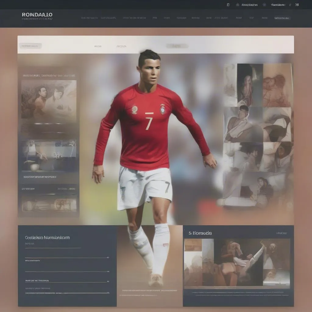 Website bán Ronaldo PSD