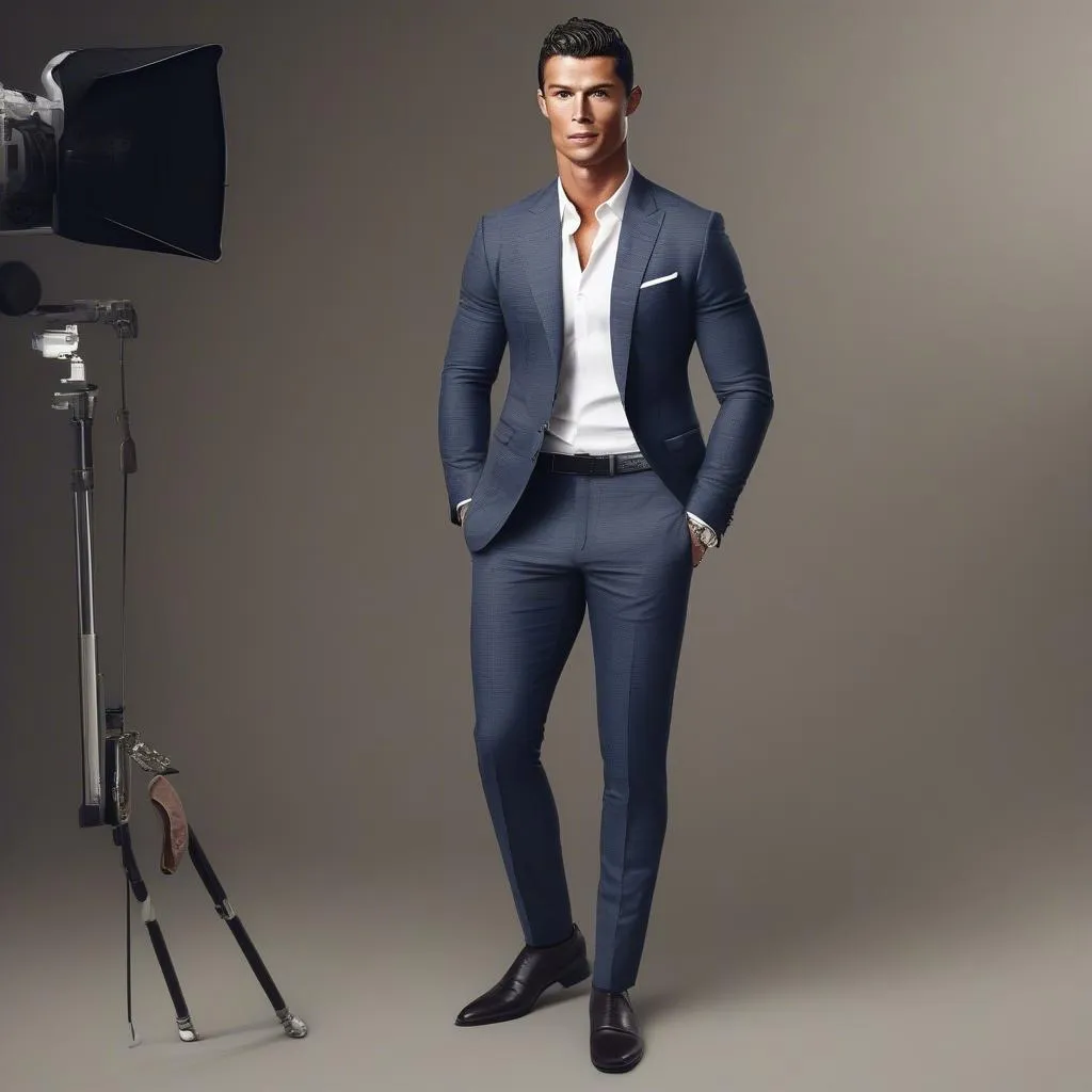 Cristiano Ronaldo trong các chụp hình quảng cáo