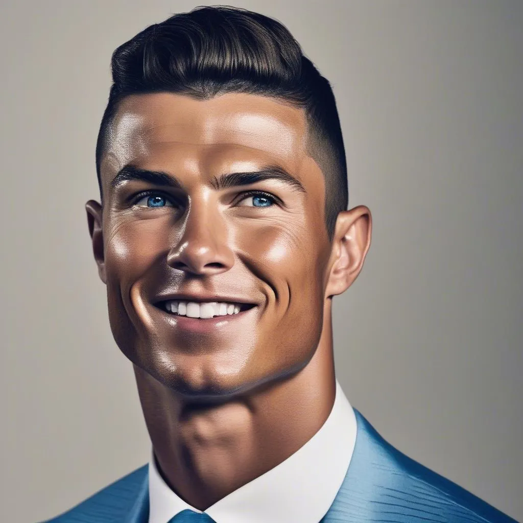 Cristiano Ronaldo sở hữu vẻ ngoài điển trai, rạng rỡ