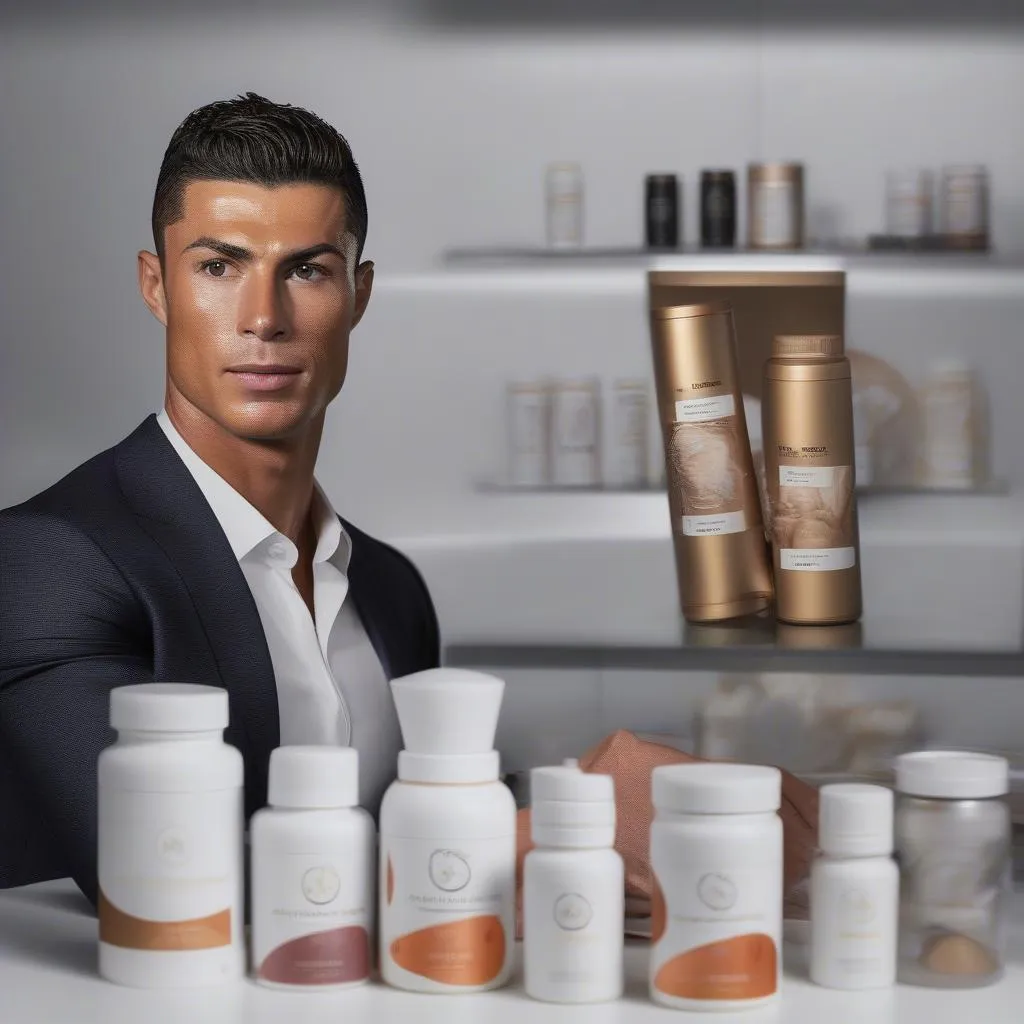 Ronaldo quảng cáo sản phẩm chức năng của anh ấy