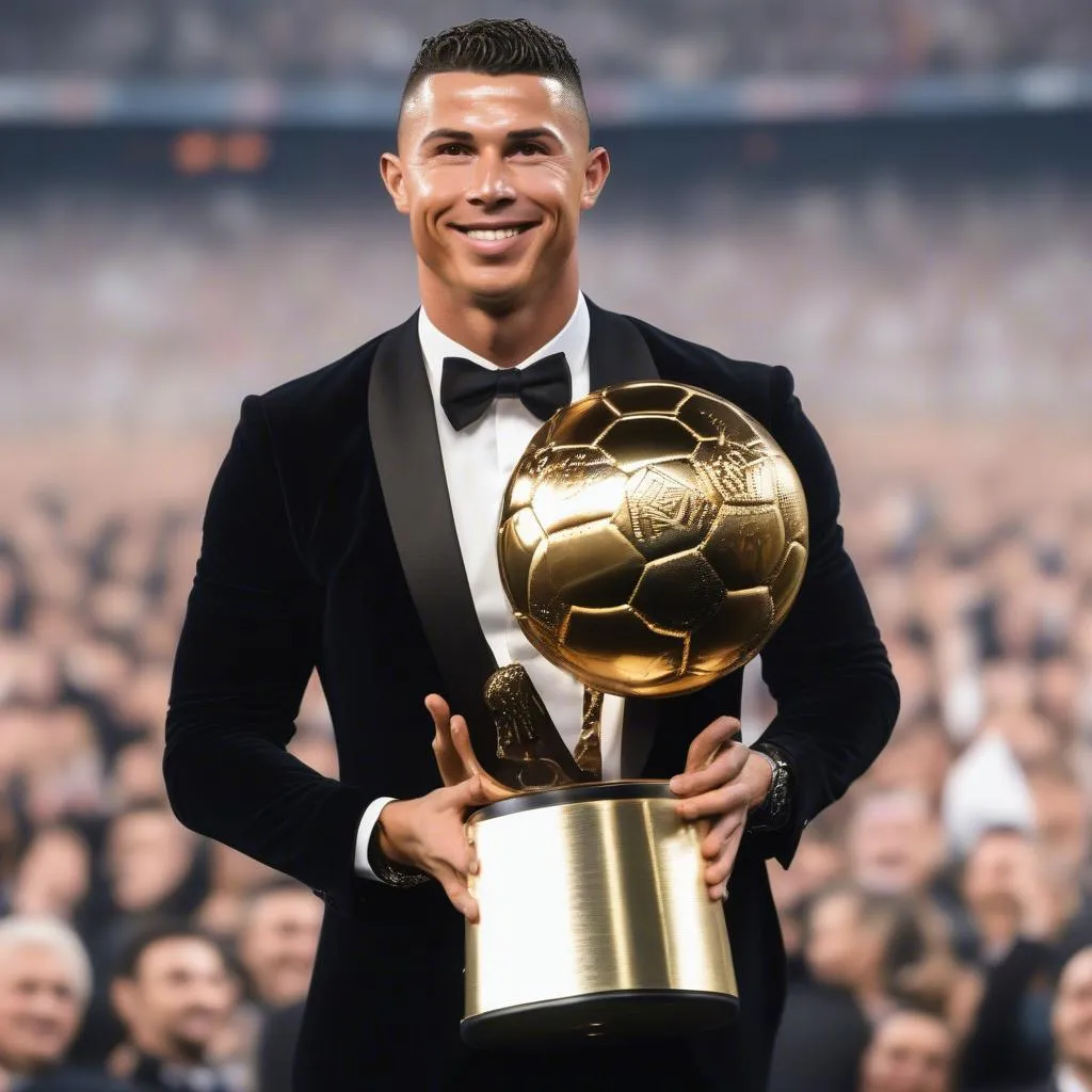 Ronaldo nhận Quả Bóng Vàng 2019