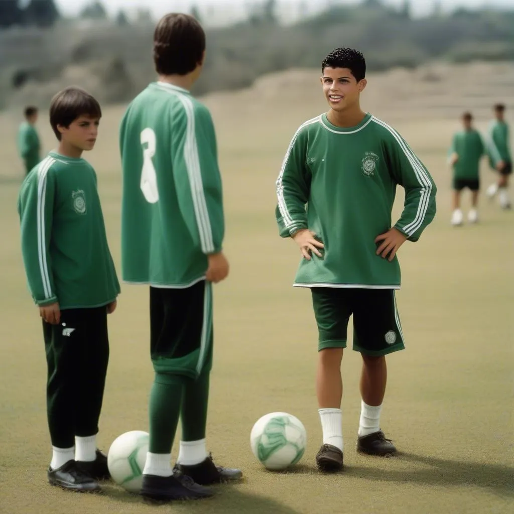 Ronaldo ra mắt bóng đá thế giới với tuổi thanh niên tràn đầy nhiệt huyết