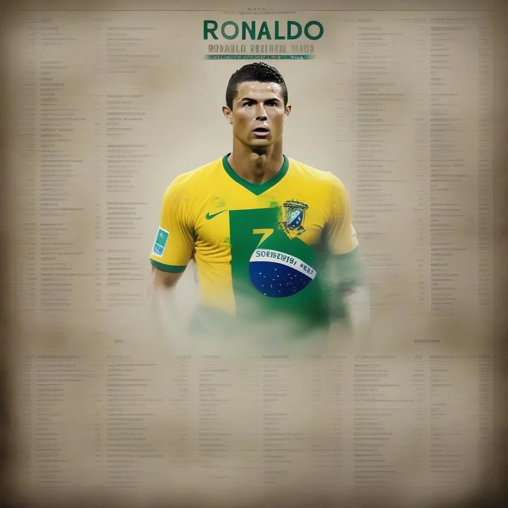 Lịch thi đấu của Ronaldo Real trong màu áo đội tuyển Brazil luôn được người hâm mộ bóng đá trên toàn thế giới quan tâm. 