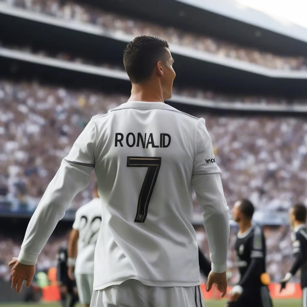 Ronaldo thi đấu cho Real Madrid