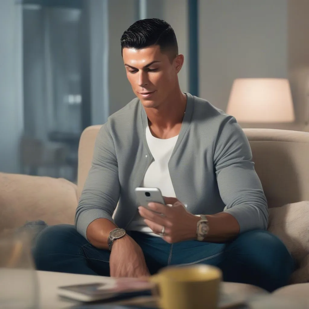 Cristiano Ronaldo nghe bài hát Rockabye của Clean Bandit