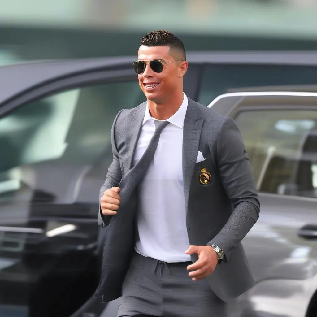 Ronaldo rời Real Madrid - Hình ảnh anh chuyển sang Juventus