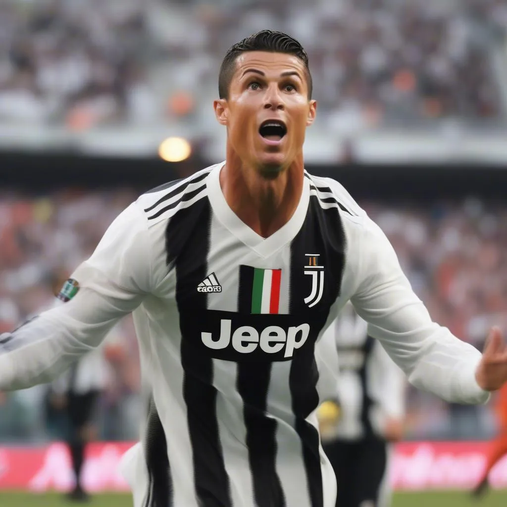 Ronaldo ghi bàn cho Juventus