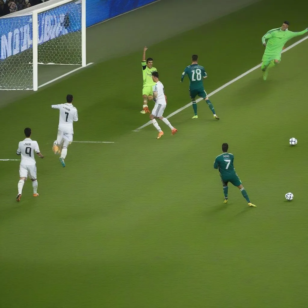 Ronaldo's Shoot Against Khedira In The 2015 Champions League Quarterfinal Match