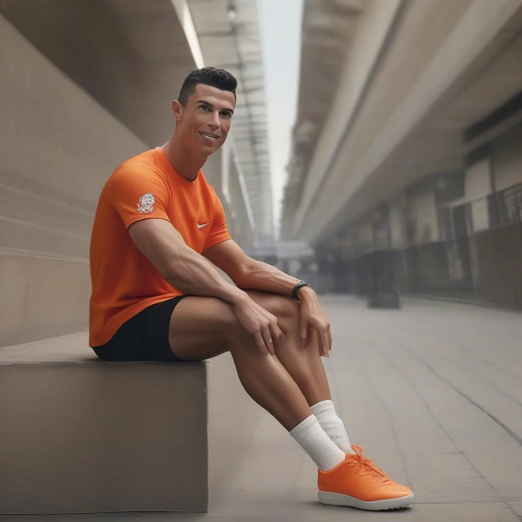 Ronaldo Shopee quảng cáo giày dép bóng đá