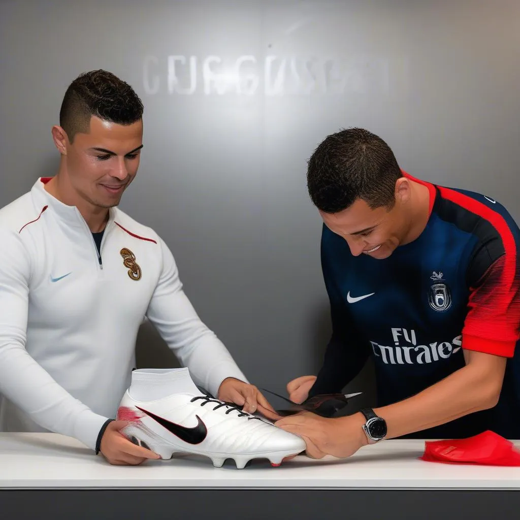 Ronaldo Signed Boot: Chữ ký độc đáo từ huyền thoại