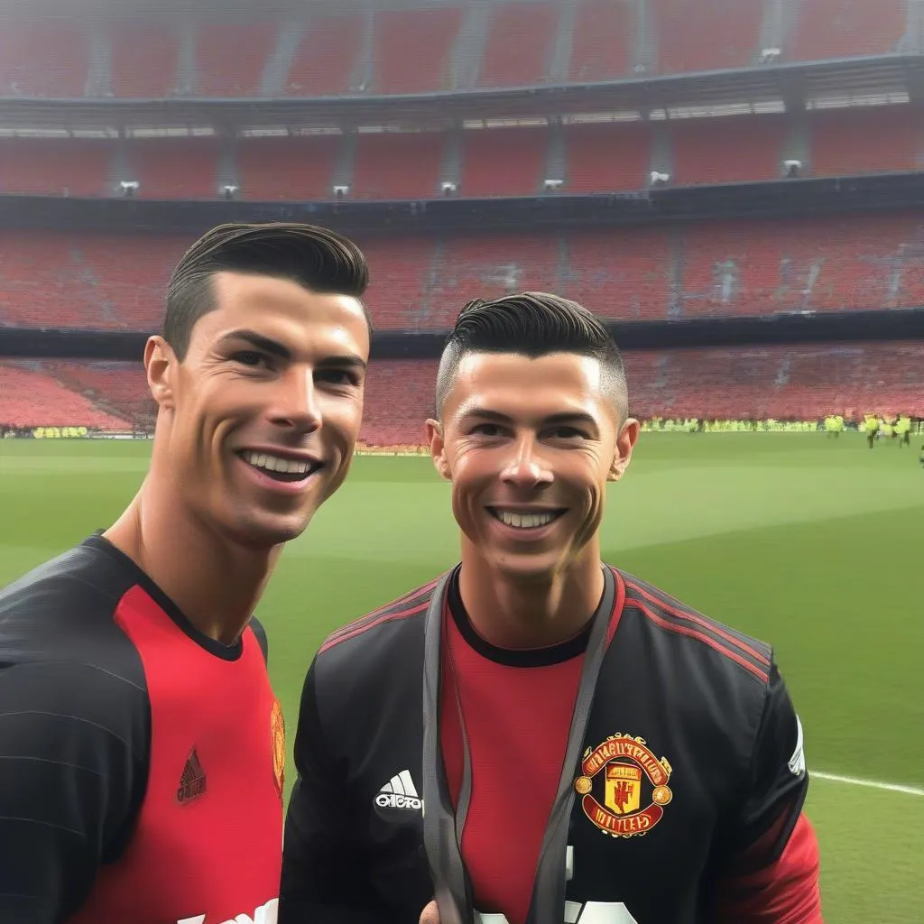 ronaldo và sir alex ferguson