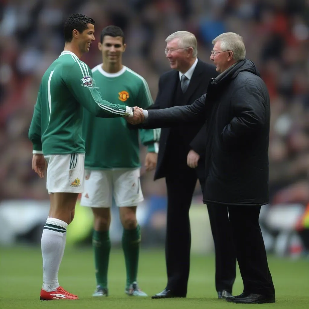 Cristiano Ronaldo cùng Sir Alex Ferguson và Roy Keane - Sự kết hợp hoàn hảo tạo nên huyền thoại