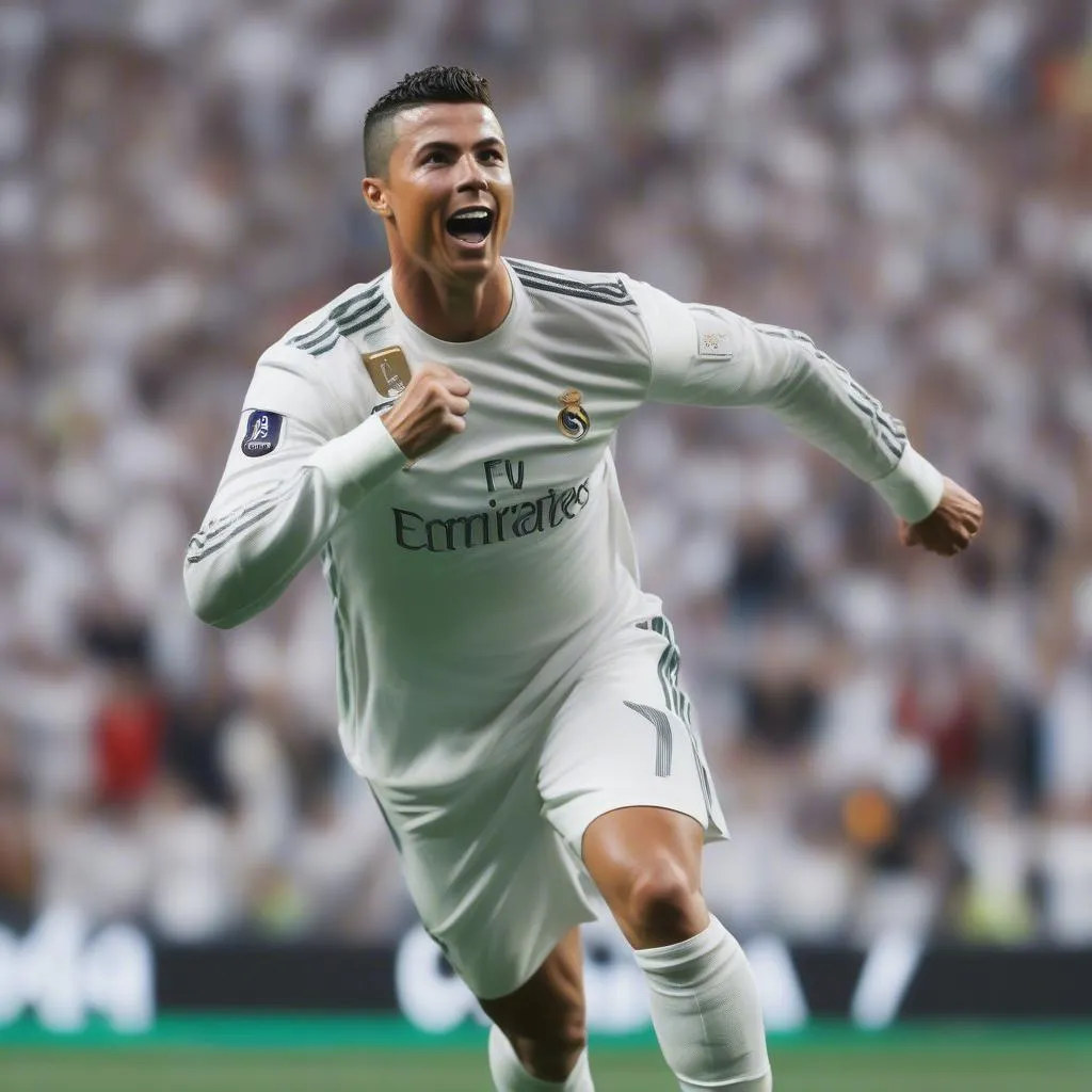 Hình ảnh Ronaldo ghi bàn đẹp mắt