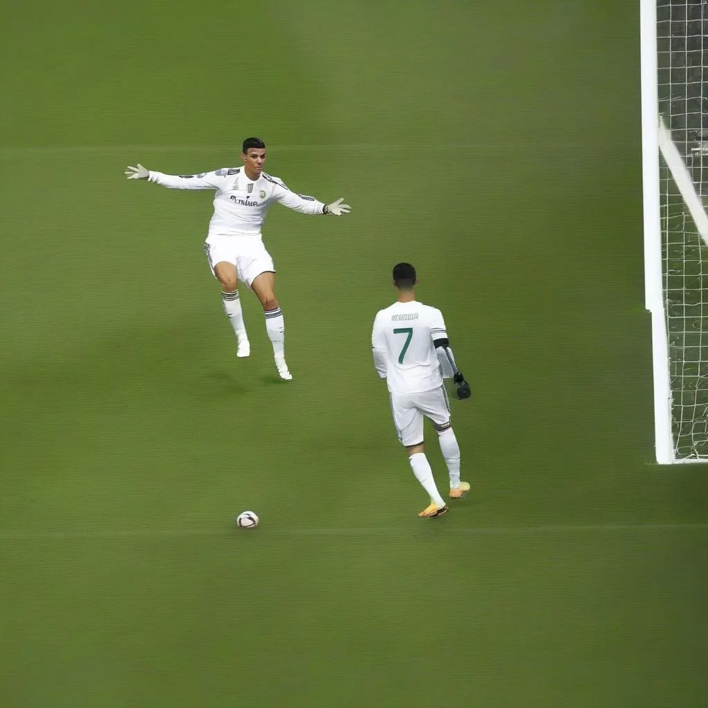 Pha ghi bàn bất ngờ của Ronaldo