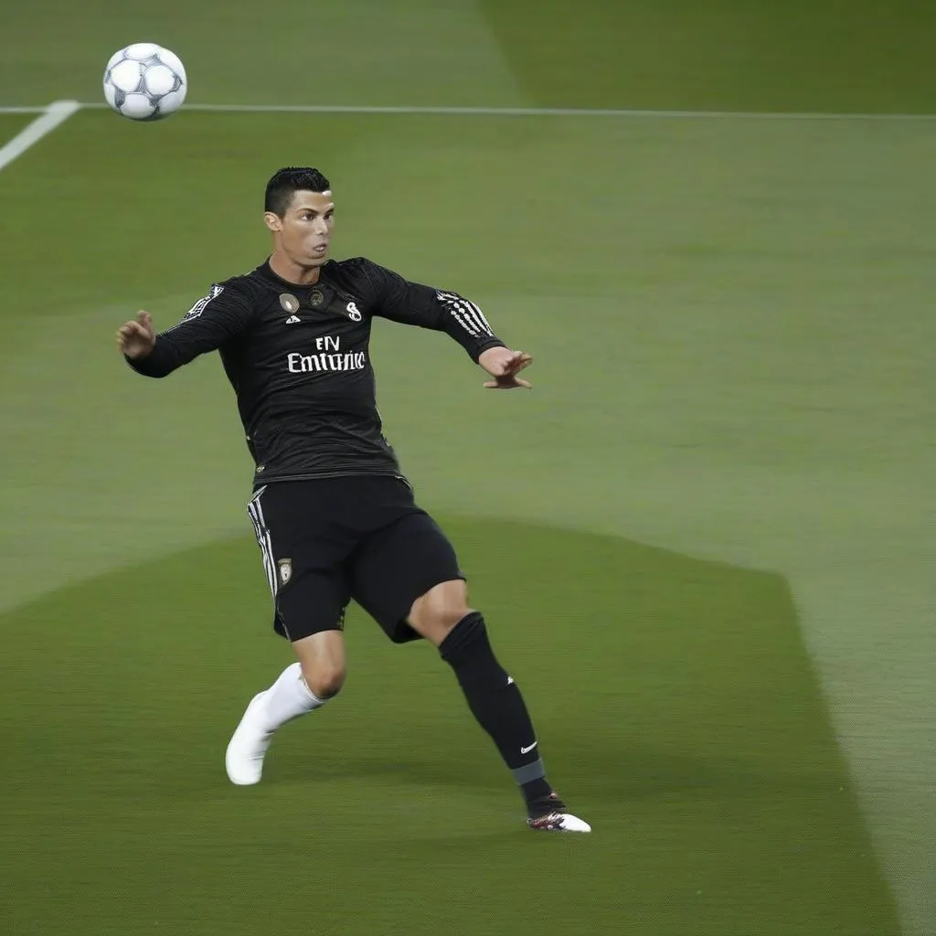 Ronaldo sút bóng uy lực