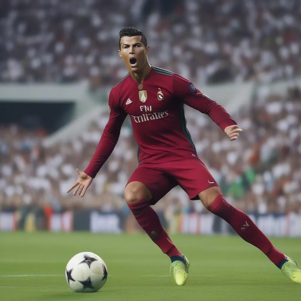 Cristiano Ronaldo sút phạt