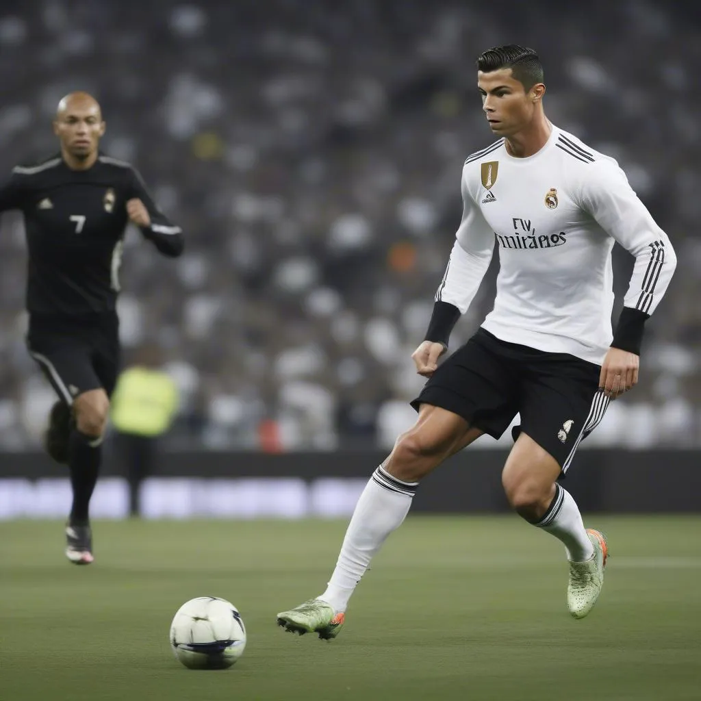 Ronaldo tốc độ đi bóng