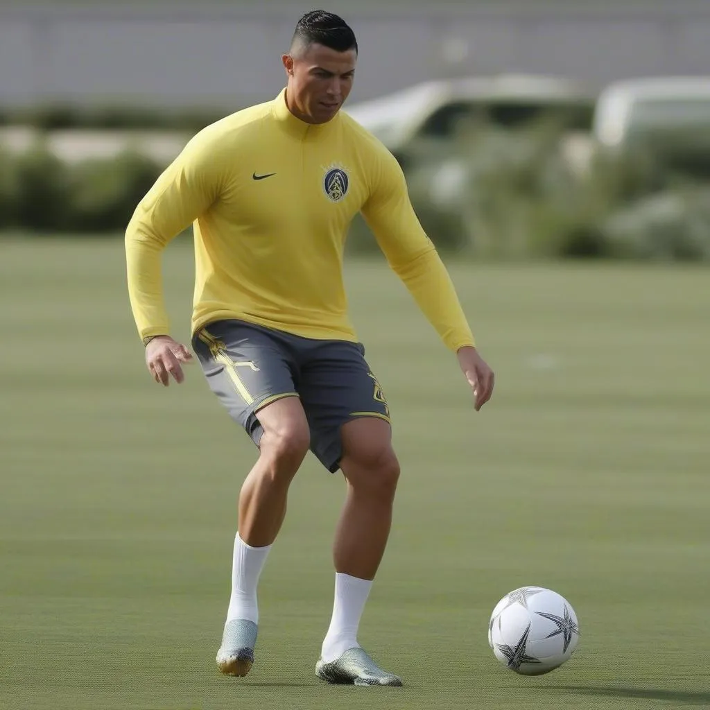 Ronaldo Tập Luyện Cùng Đội Bóng Al Nassr