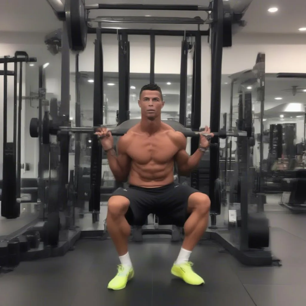 Ronaldo tập luyện gym, yoga, thiền định