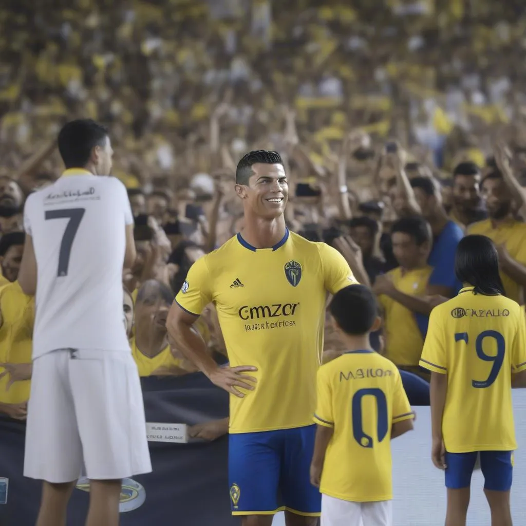 Ronaldo thi đấu cho câu lạc bộ Al Nassr