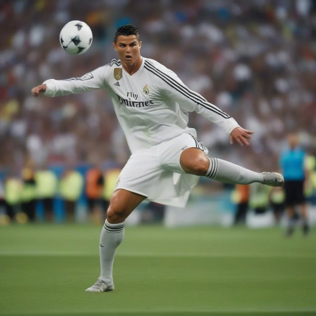 ronaldo thực hiện kỹ thuật el tornado