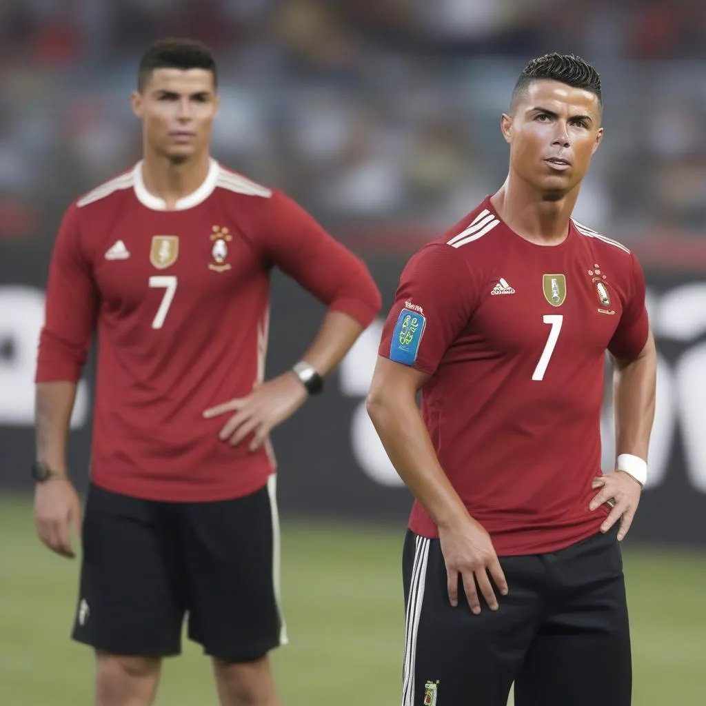 Kiểu tóc ngắn cá tính của Ronaldo - xu hướng tóc nam 2023