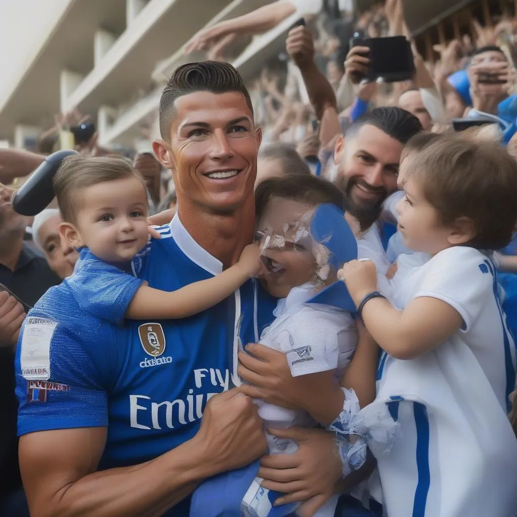 Ronaldo TOTY celebrating