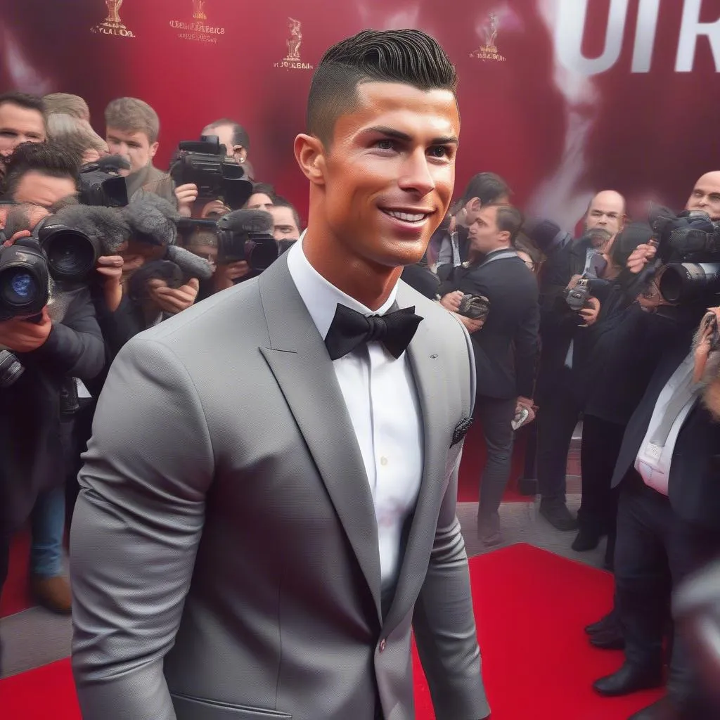 Ronaldo tại thảm đỏ