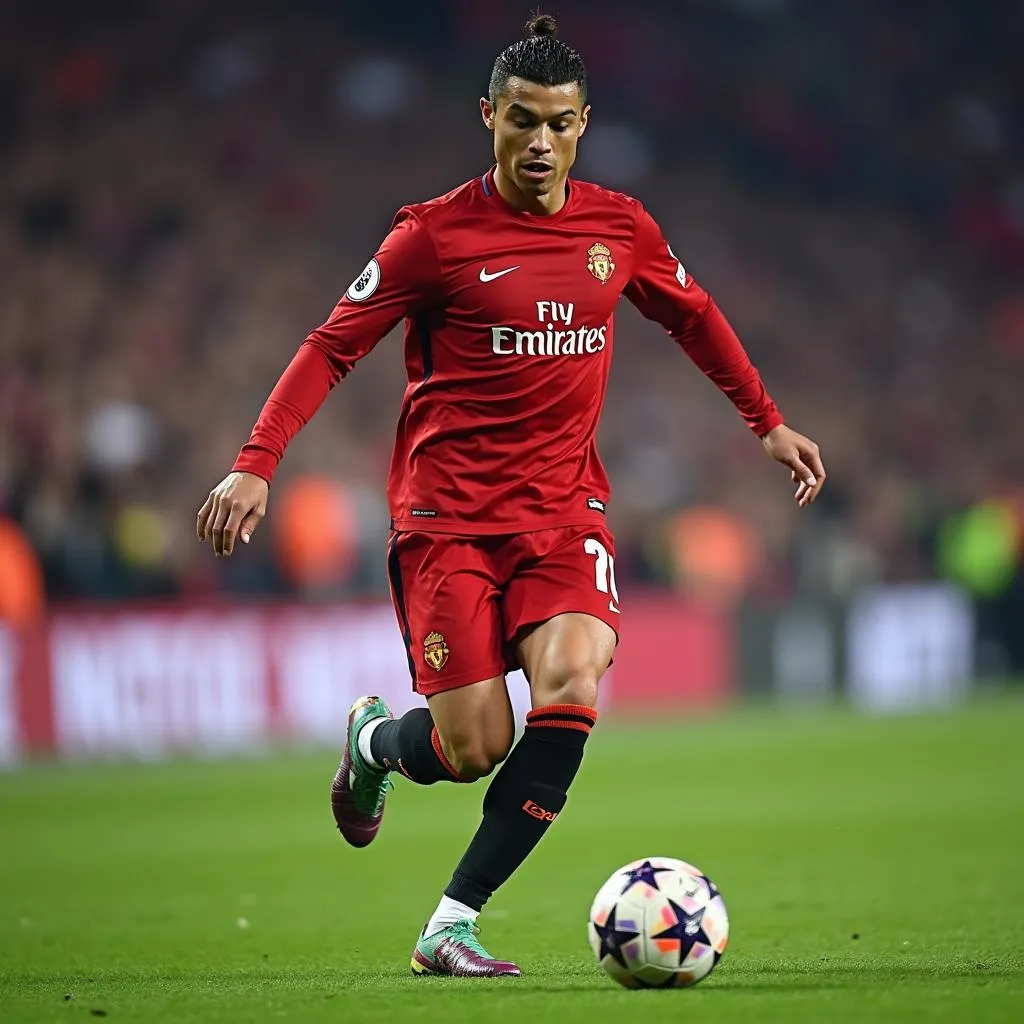 Cristiano Ronaldo trên sân cỏ