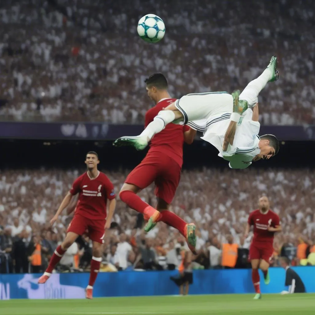 Ronaldo's bicycle kick in the 2018 Champions League final