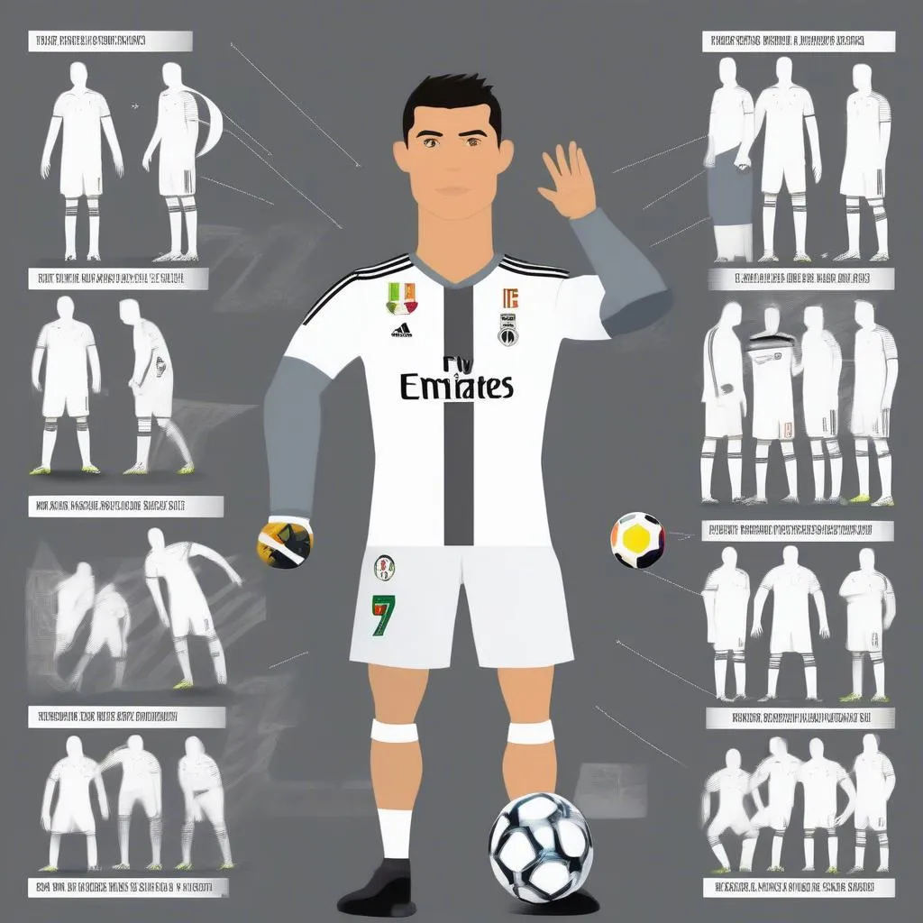 Ronaldo sút phạt kỹ thuật cao 