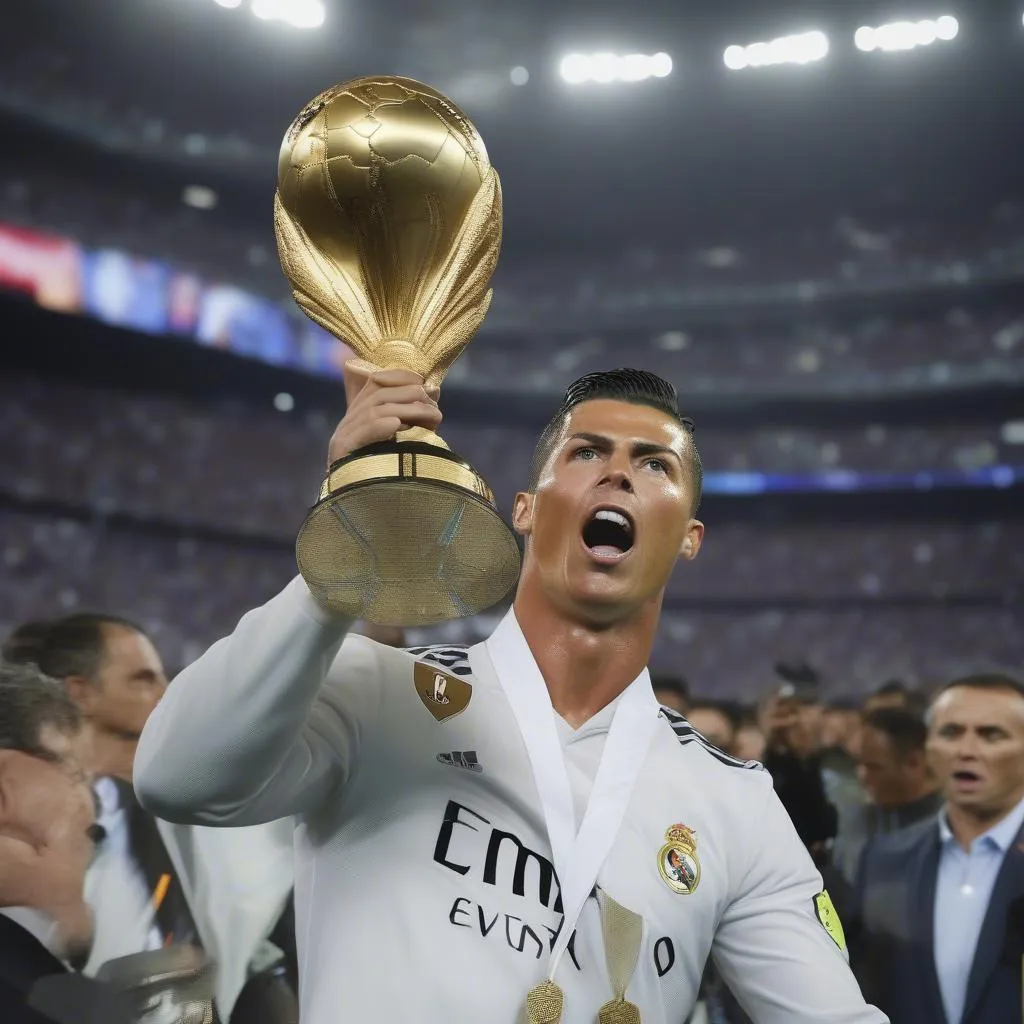 Ronaldo tức giận khi nhận giải thưởng