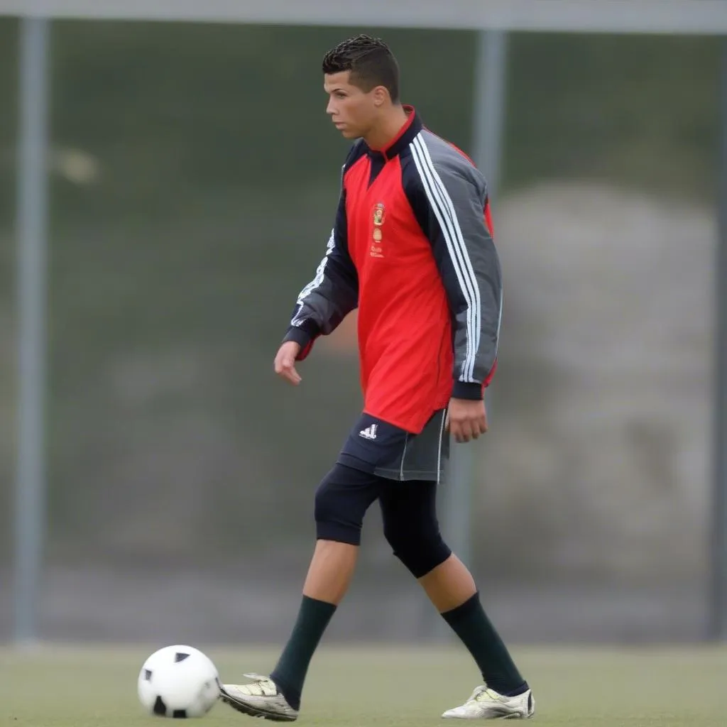 Ronaldo tuổi thơ gầy gò