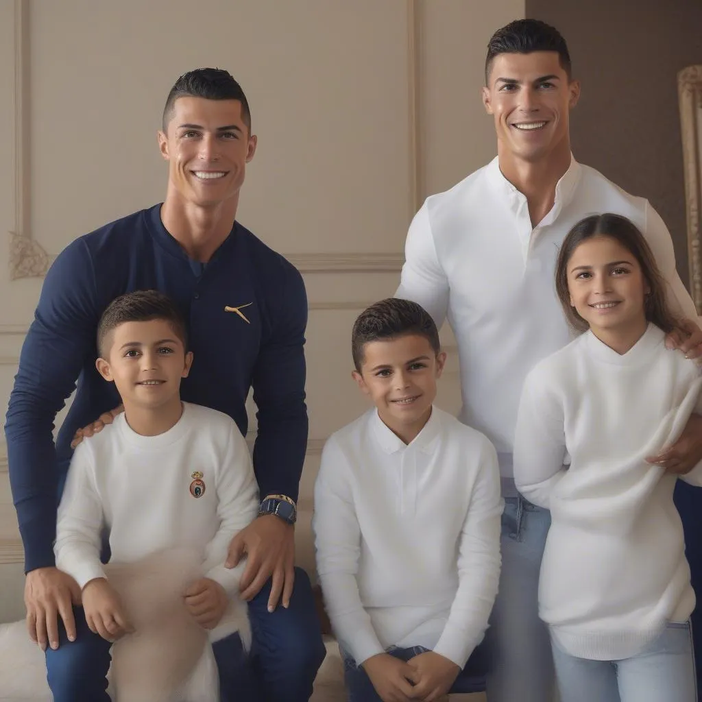 Cristiano Ronaldo cùng anh em trai