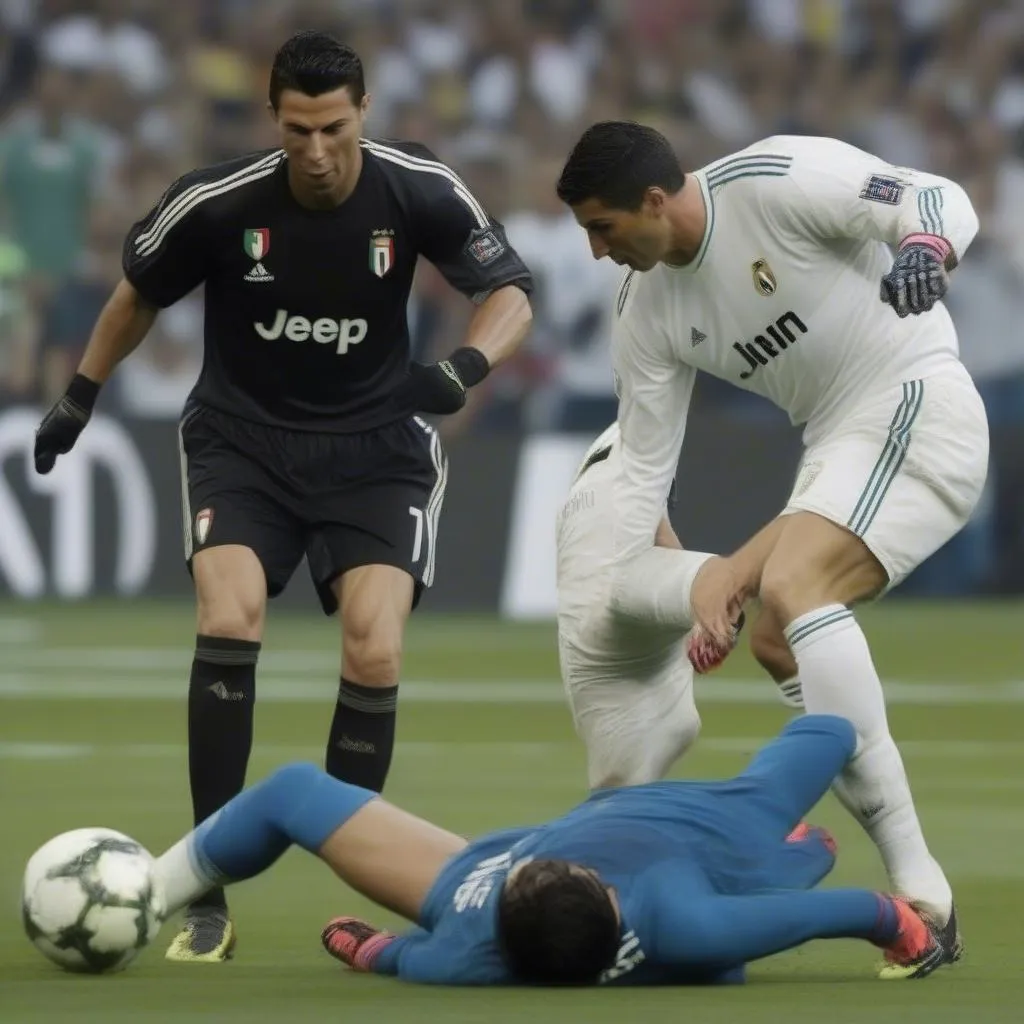 Những khoảnh khắc lịch sử của cuộc đối đầu Ronaldo vs Buffon