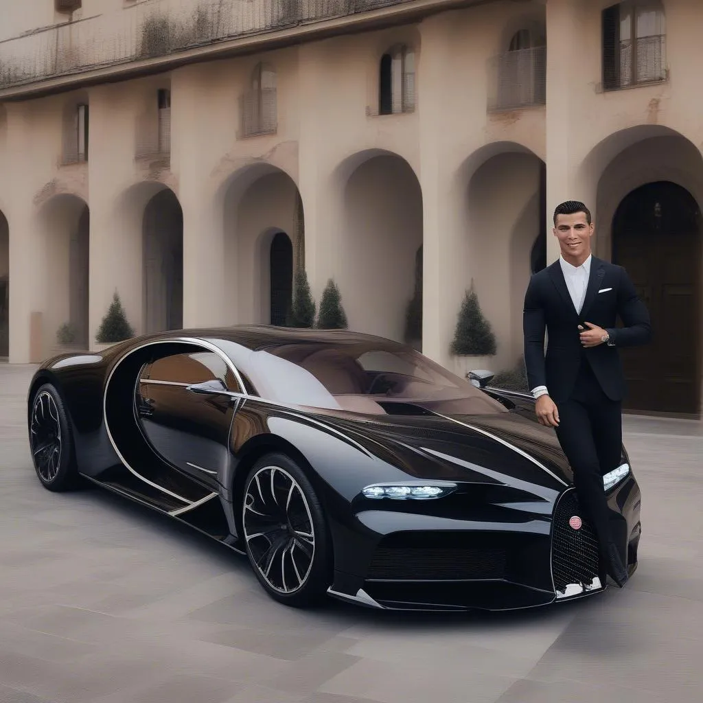 Ronaldo và Bugatti La Voiture Noire: Cặp đôi hoàn hảo