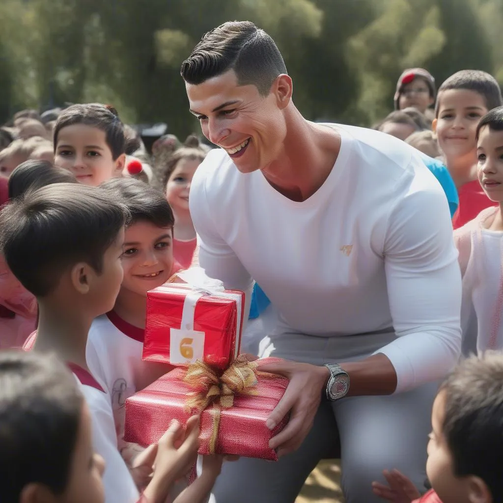 Cristiano Ronaldo và những hoạt động từ thiện