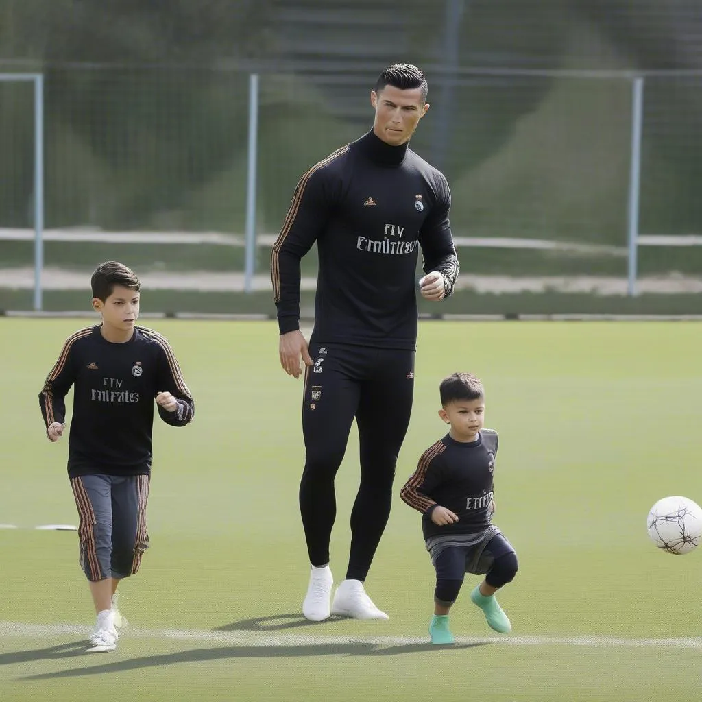 Ronaldo Dạy Dỗ Con Cái