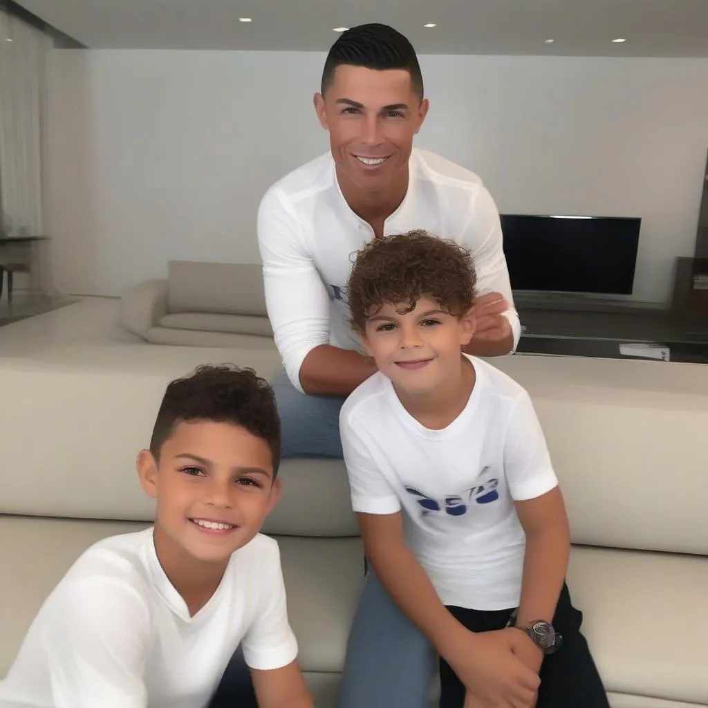 Ronaldo và Cristiano Ronaldo Jr