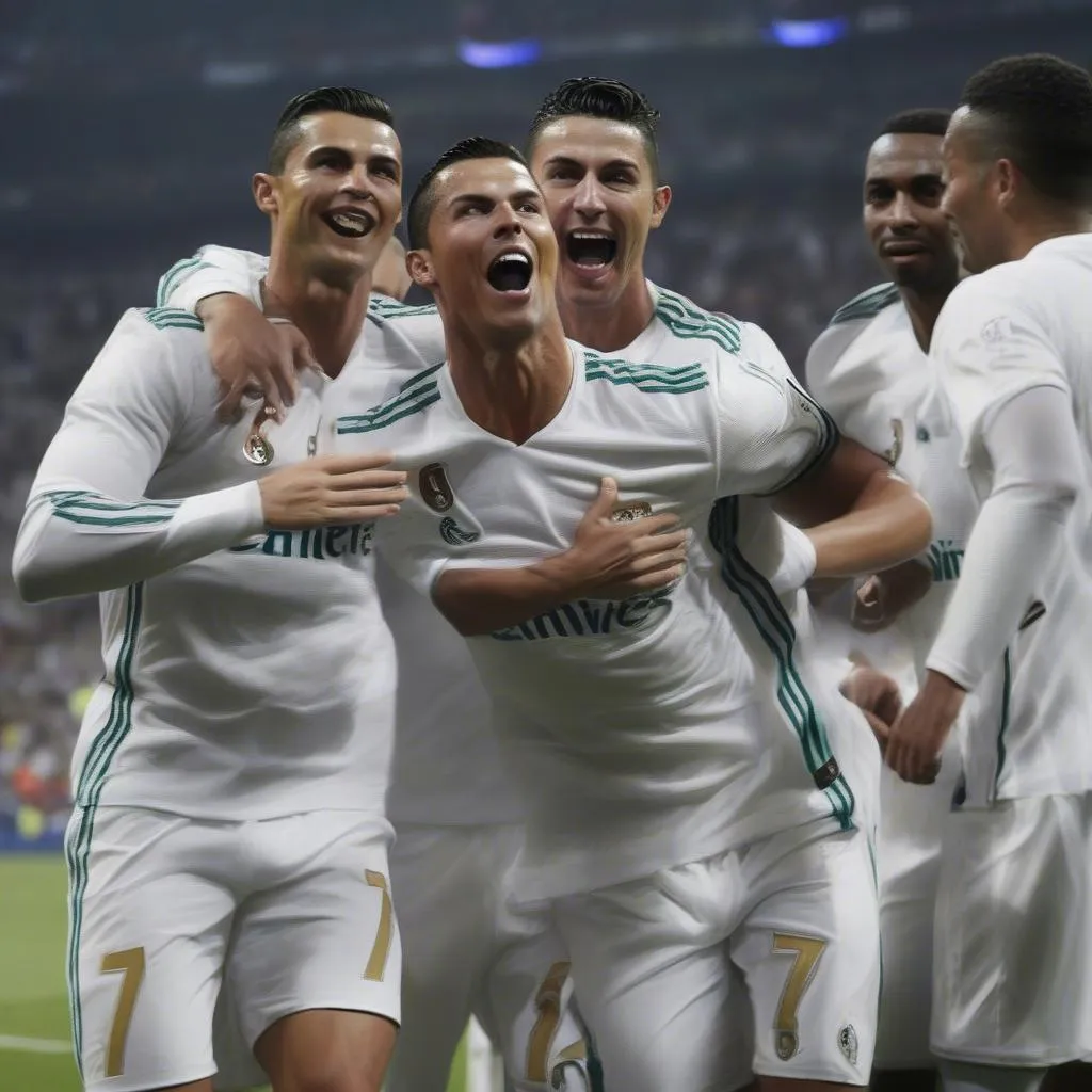 Cristiano Ronaldo và đồng đội