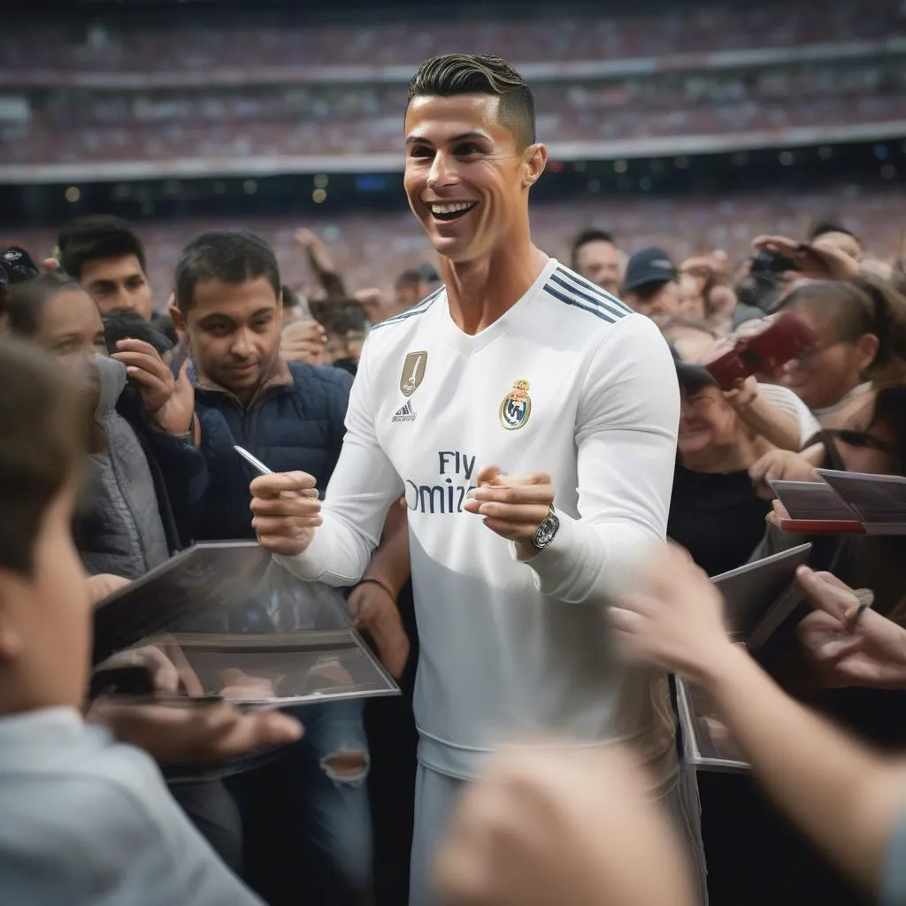 Ronaldo và fan hâm mộ