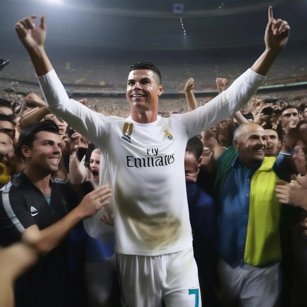 Ronaldo và fan hâm mộ