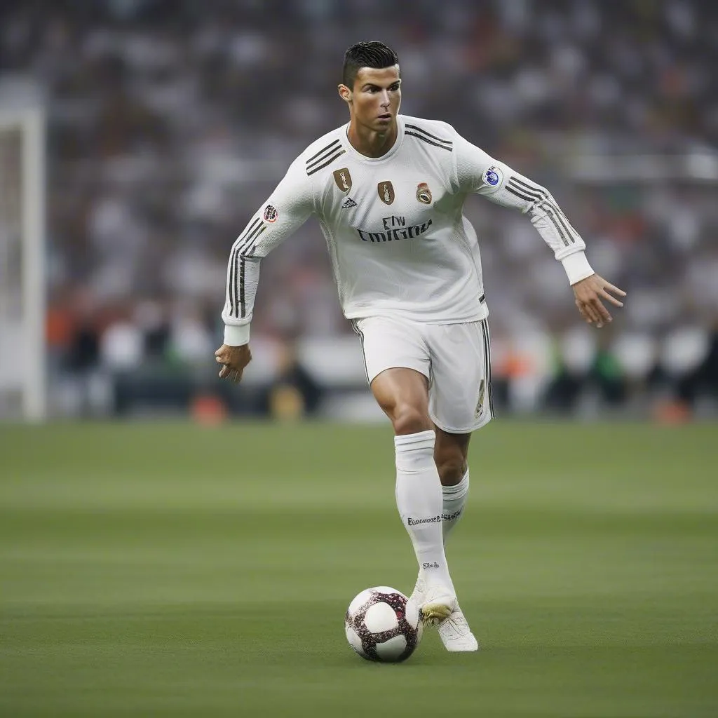 The image shows Cristiano Ronaldo in a football match. This article discusses the rumours surrounding Ronaldo and prostitutes and aims to provide a balanced perspective on the matter. It encourages readers to refrain from making judgments based on unsubstantiated rumours.